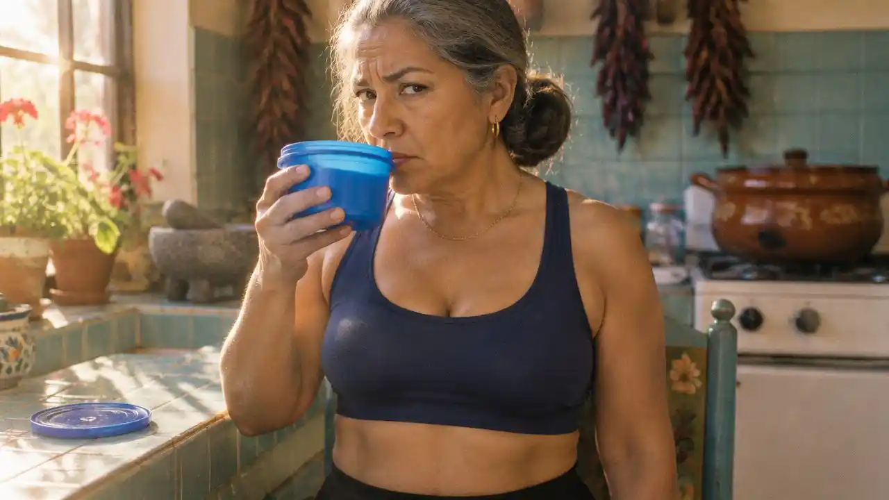 My Mothers Blue Tupperware