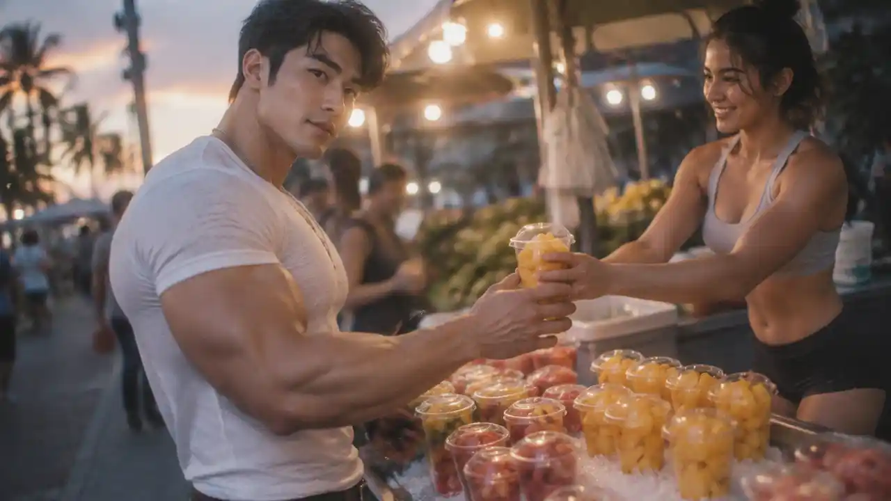 Lesson 337 Buying Cut Fruit From a Stall