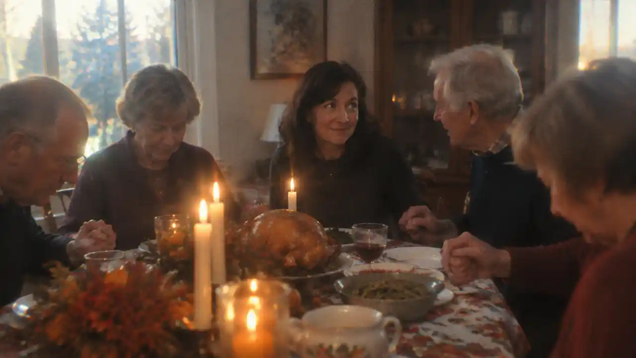 Lesson 2076 Saying Grace at Thanksgiving Dinner