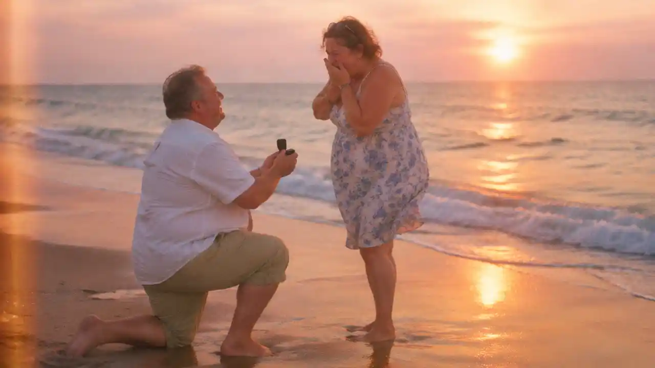 Lesson 2196 Proposing at the Beach at Sunset