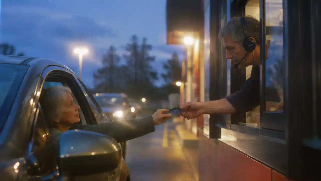 Lesson 338 Paying at the First Drive-Thru Window